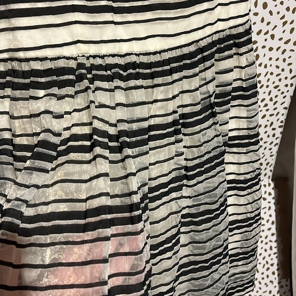 Ralph Lauren navy and light cream striped girls dress - Picture 6 of 7